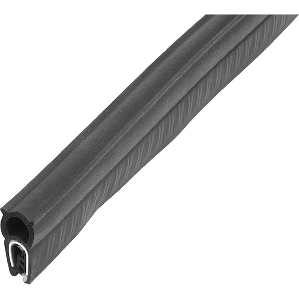 Edge Protection Sealing P W. Seal 10000X11X22, Form:B, Epdm Black, Comp:Epdm L=10 Meters